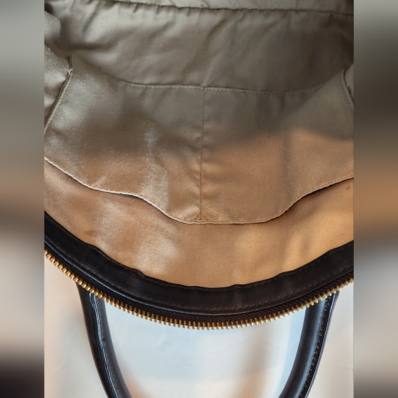 Leopard Haircalf and Black Leather Bag Tote with Shoulder Strap - Picture 8 of 12